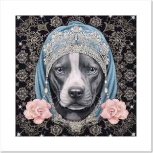 Elegant Staffy Posters and Art